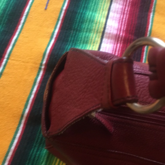 Ruby red 100% leather purse by Talbots - Picture 2 of 11